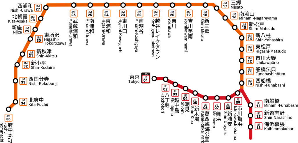 雑学】謎の路線・京葉線（武蔵野線・府中本町行き）の電車に乗ると